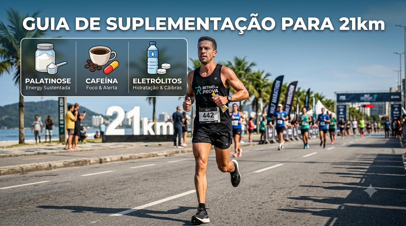 Leia mais sobre o artigo Guia de Suplementação para 21km: Como Usar Palatinose, Cafeína e Eletrólitos