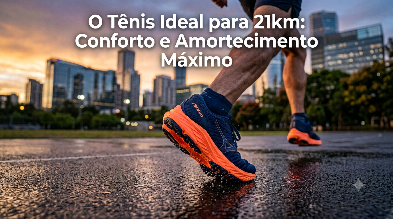 Leia mais sobre o artigo O Tênis Ideal para 21km: Conforto e Amortecimento Máximo